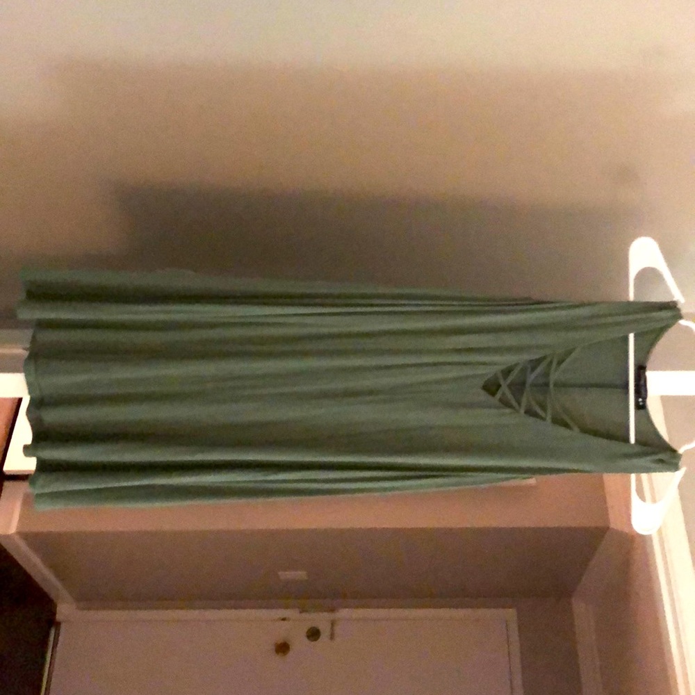 Green living doll large dress